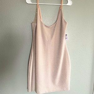 L Champagne Charlotte Russe Mini Dress